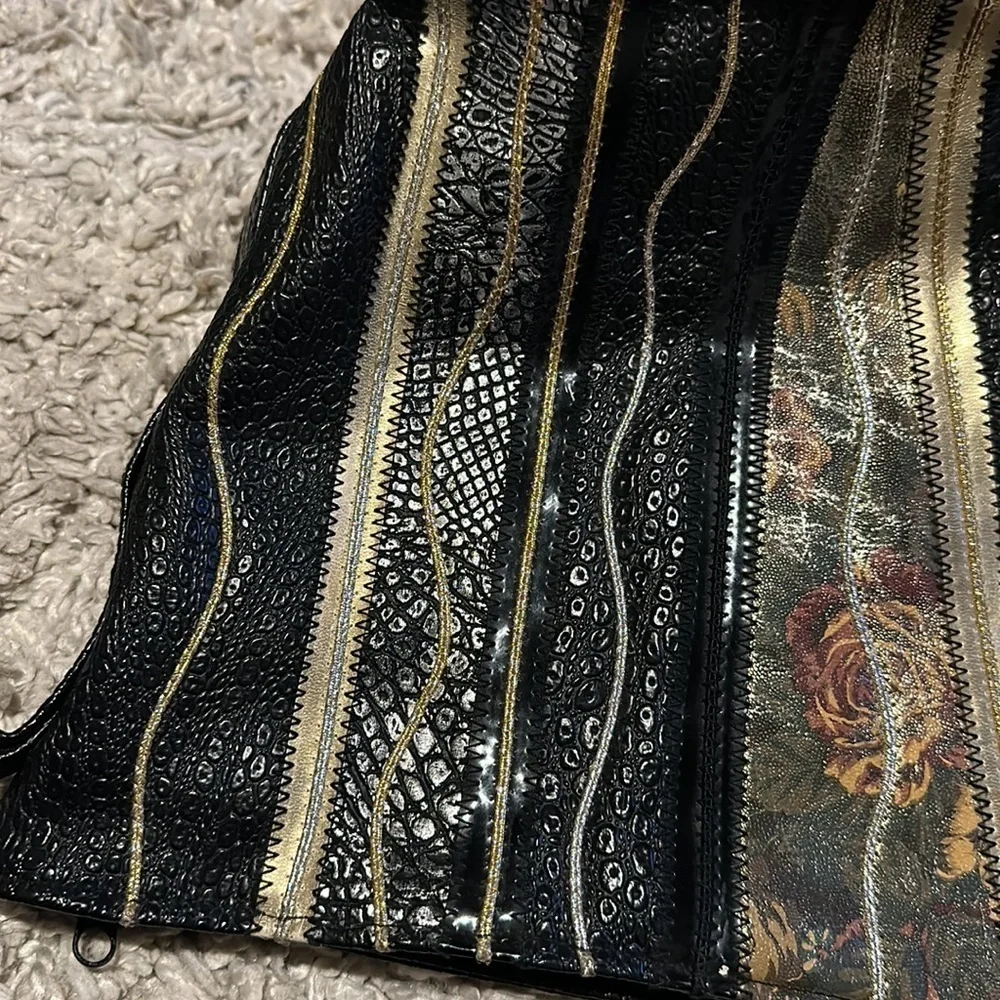 Vintage Pacific express purse sequin bling retro design